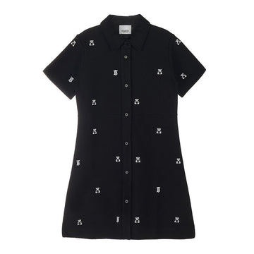 BURBERRY 8061683 C KG2 ROMOLA BEAR A1189 (12-14) エンブロイダリー トーマス ベア コットン シャツ (成人着用可能) 45574072