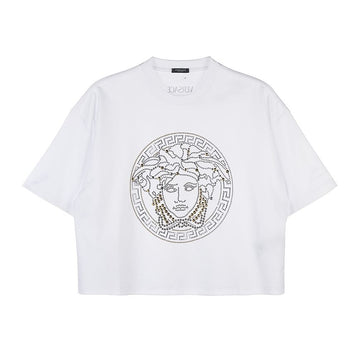 VERSACE Damen Medusa Cropped T-Shirt 1009083 1A06525 1W000 45950793