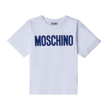 Moschino Kids Logo Print Cotton T-Shirt 48460585