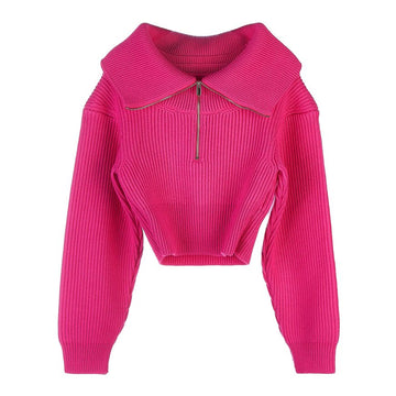 Jacquemus Women's Half-Zip Sweater 213KN501 2086 430 39916181