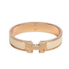 Hermes Click H Blanc Bangle Bracelet Cream Rose Gold H700001FO85PM 67089306 [P]