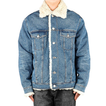 AMI Men's Denim Jacket - UJK239 DE0016 480 67116590