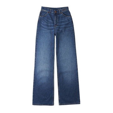 CHLOE Stromboli Wide Cropped Jeans für Damen 40X 48274618