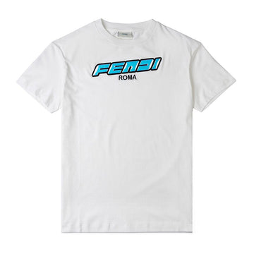 FENDI Logo Baumwoll T-Shirt Kurzarm (Erwachsenen Größe) JUI139 7AJ F0TU9 (12-14) 48460691