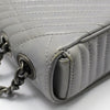 CHANEL Grauer Chevron-Quilted Coco Boy Small Flap Chain Crossbody A92796 67233237 [P]