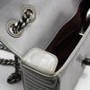 CHANEL Grauer Chevron-Quilted Coco Boy Small Flap Chain Crossbody A92796 67233237 [P]