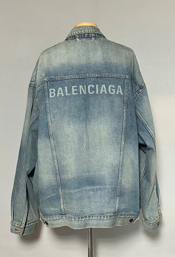 BALENCIAGA 22fw ロゴプリント デニムジャケット 110 67361733