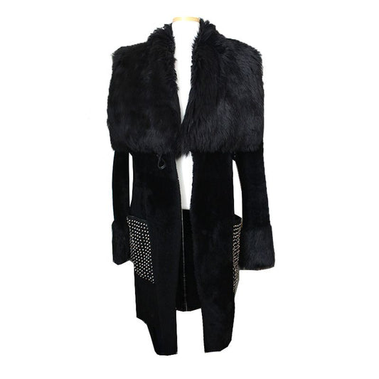 Philipp Plein Black Lambskin Mustang Coat 55, 66 67361752