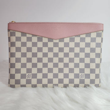 Louis Vuitton N60260 Damier Azur Pink Daily Pouch and Clutch 67587384
