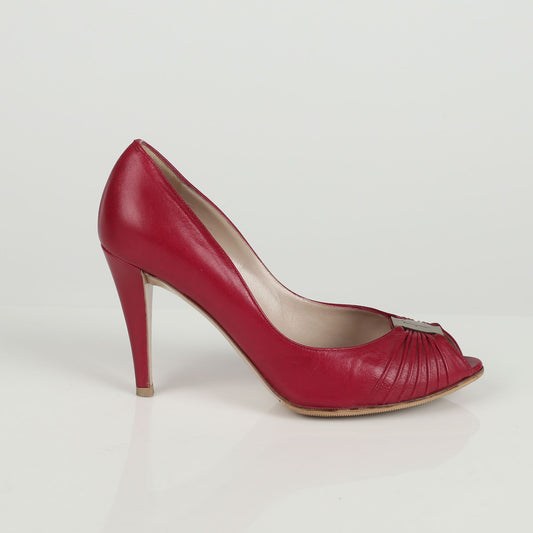 SALVATORE FERRAGAMO Offene Zehen-Pumps in Größe 6.5 67043350