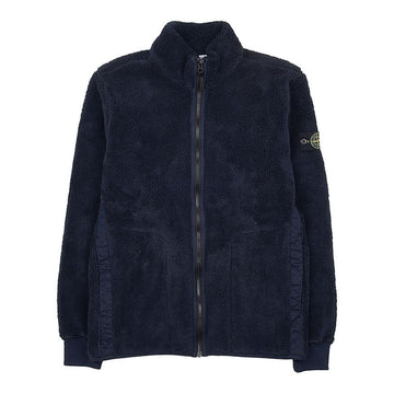 STONE ISLAND ワッペンパッチフリースジップアップジャケット (6-8) 791661745 V0020 67591670