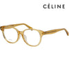 CELINE CL50007F 039 眼鏡フレーム イエロー クリア アセテート ラウンド アジアンフィット 67705021 [P]