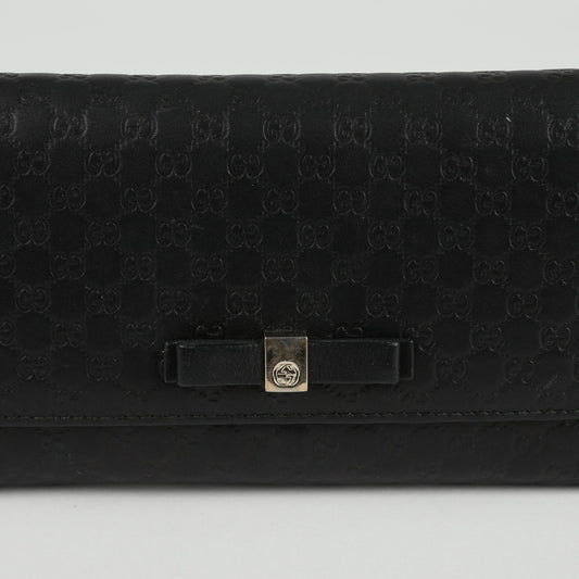 Gucci 388679 Sima Bow Flap Long Wallet 67177790