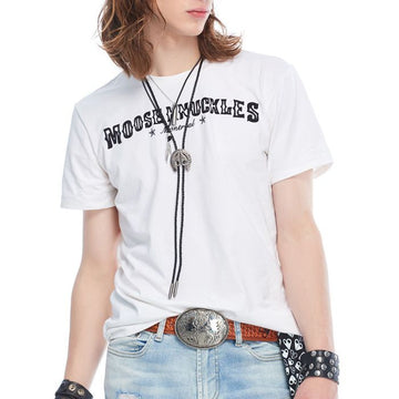 Moose Knuckles 20SS Short Sleeve T-Shirt M10MT703 160 Men White 67709671