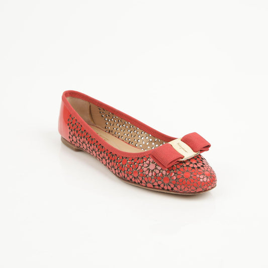 SALVATORE FERRAGAMO Bara Bow Flachschuh 5.5 67211310