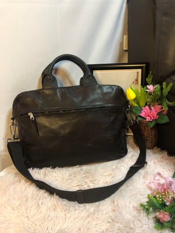 Bally Genuine Leather Three-Stripes Crossbody Bag Messenger Bag Briefcase Laptop Shoulder Bag 67743169