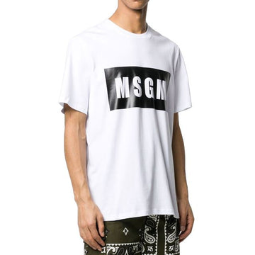 MSGM T-Shirt 20SS 2840MM67 Männer Kurzarm Weiß 67816553