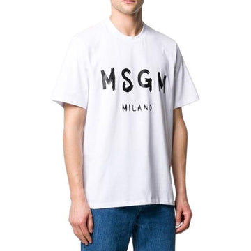 MSGM T-Shirt 20SS 2840MM97 Herren Kurzarm Weiß 67816544