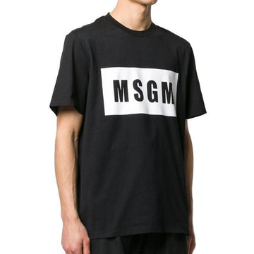 MSGM 20SS T-Shirt 2840MM67 Men Short Sleeve Black 67816554