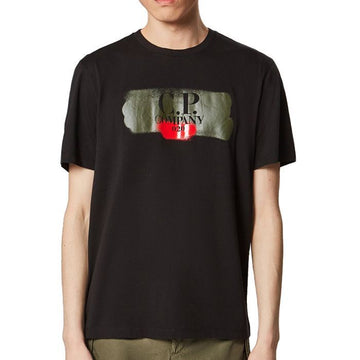 CP COMPANY Drucklogo T-Shirt kurzärmelig 08CMTS147A 999 67817035