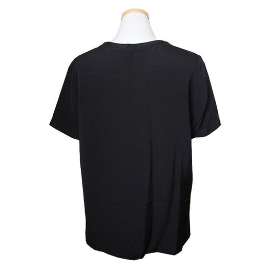 THEORY Schwarzes Seiden-T-Shirt 66 68070313