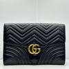 GUCCI マモント マトラッセ フラップ クラッチバッグ 498079 68268431 [P]