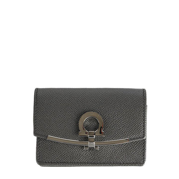 SALVATORE FERRAGAMO 24SS (22 D198 ダークグレー 0762995) レディース カードケース 68318049