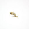 LOUIS VUITTON Q96495 18K Gold 1P Diamant Édil Blossom Stud Ohrringe (1 Stück) 68387530 [P]