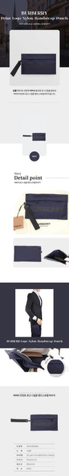 BURBERRY プリントロゴナイロンポーチバッグ 8052841 68390477 [P]