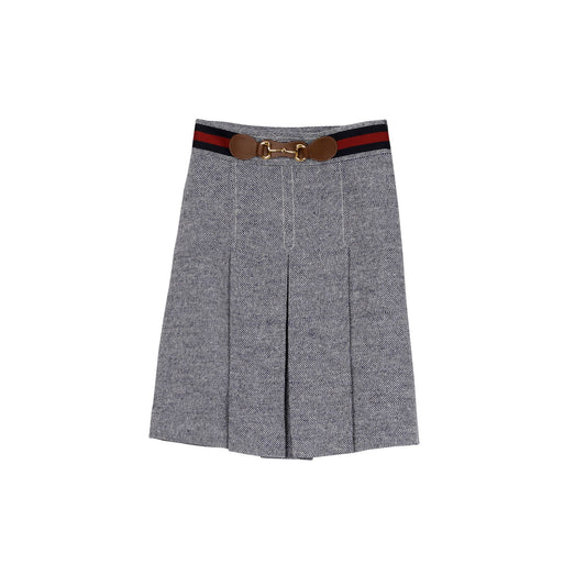 GUCCI ホースビットバックルプリーツスカート 643509 46 67816187