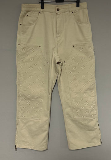 Louis Vuitton Monogram Workwear Denim Carpenter Pants 36 35 68443139