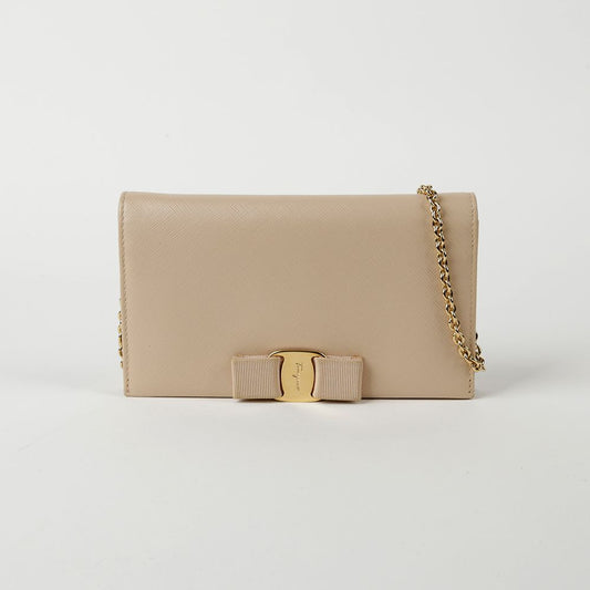 SALVATORE FERRAGAMO 22 B850 バラ チェーン 財布 兼 クロスバッグ 73962608