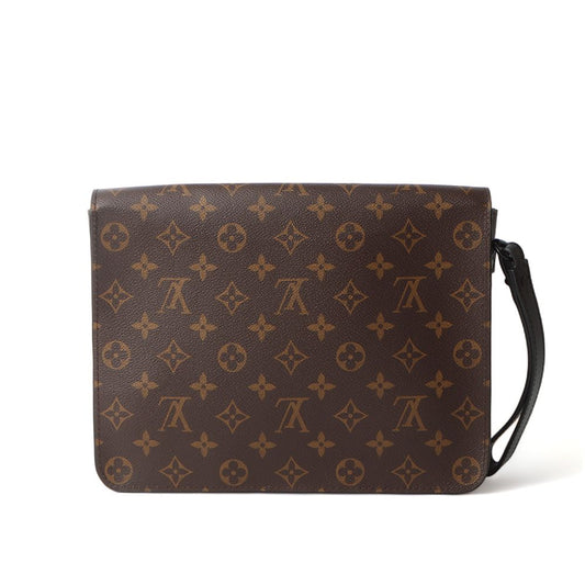 LOUIS VUITTON M80560 Monogram Macassar S-Lock A4 Clutch/31798-4 68491141