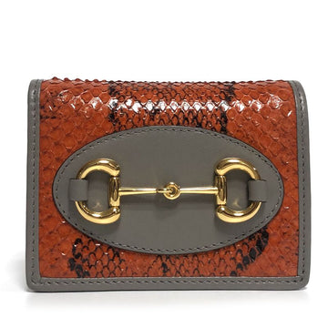 GUCCI Hochwertige Pyton-Geldbörse 621887 LU3SK 7578 69055581