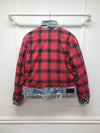 AMIRI ディストロイドデニムレッドチェックフランネルリバーシブルジャケット 42188644 [P]