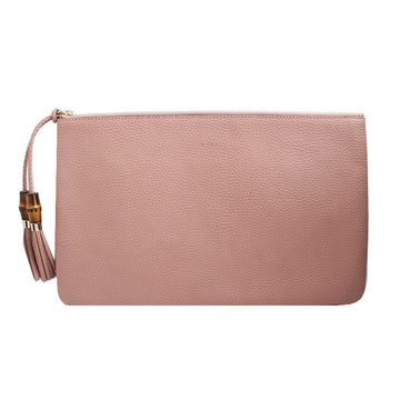 GUCCI バンブー インディピンク レザー クラッチバッグ 449653 69448581
