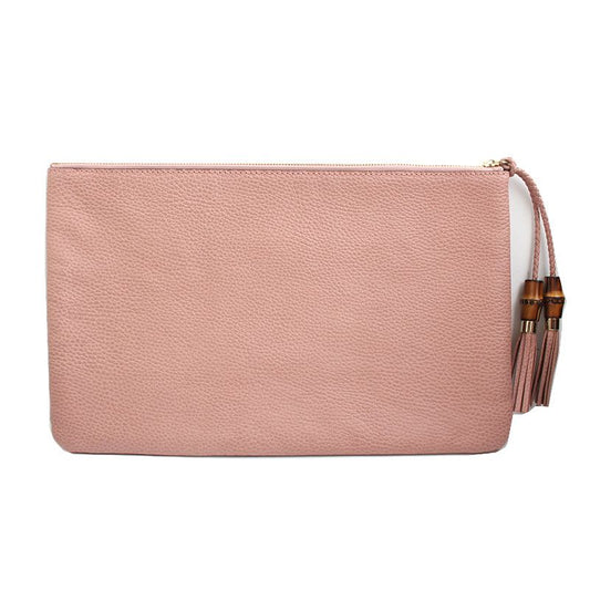 GUCCI バンブーインディピンクレザークラッチバッグ 449653 69448581