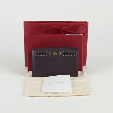 SALVATORE FERRAGAMO 22 C204 Gancini Logo Geldbörse 68631521