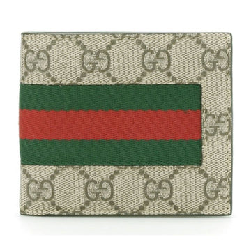 GUCCI GG Supreme Web Geldbörse Beige 408827 KHN4N 9791 70427131