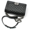 CHANEL Internal Chip/ A67086 Black Caviar Boy Bag Medium Shoulder Bag 70596125 [P]