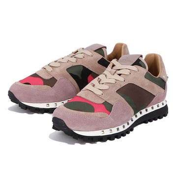 VALENTINO ロックスタッド カモパターン スニーカー PW2S0B51 NYM 0O6 70720133