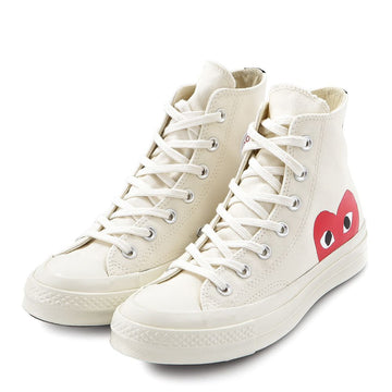 COMME DES GARCONS (P1K112 BEIGE) Unisex High-Top Sneakers 70809831