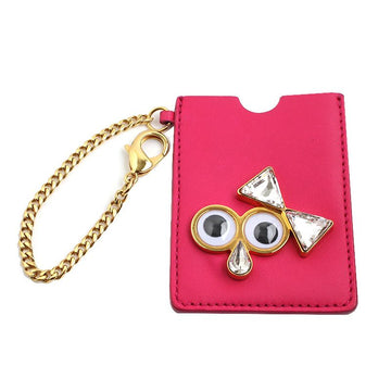 SOPHIE HULME Sophie Hülmi Leder Kartenetui in Fuchsia Pink 70857678