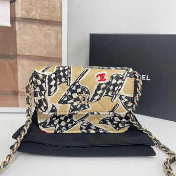 CHANEL Novelty Mini Flap Chain Shoulder and Crossbody Bag 00046 75437624