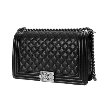 CHANEL Boys Caviar Large Flap Bag A92193 71000726
