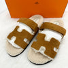 Hermes Sifré Shearling Men's Sandals Slippers 71106859 [P]