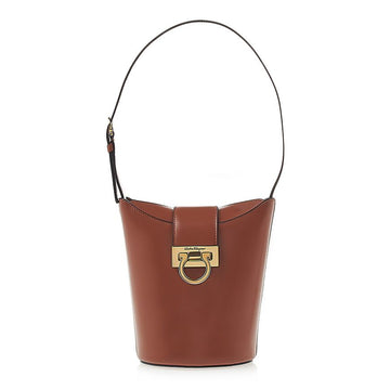 Salvatore Ferragamo Women's Trifolio Bucket Bag 21 1194 SIENA TAN 0755238 71280951