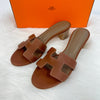 Hermes Oasis Sandal Slipper Gold 71363027 [P]