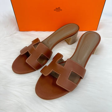 Hermes Oasis Sandals Slippers Gold 71363027