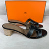 HERMES Oasis Sandalen Slipper Schwarz 071002 71395563 [P]